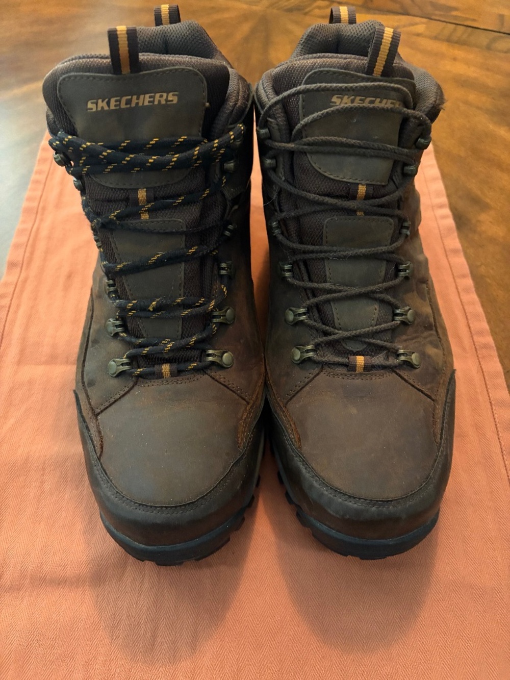 Skechers Relment Traven Waterproof Hiking Boots Men’s Size 13 Brown